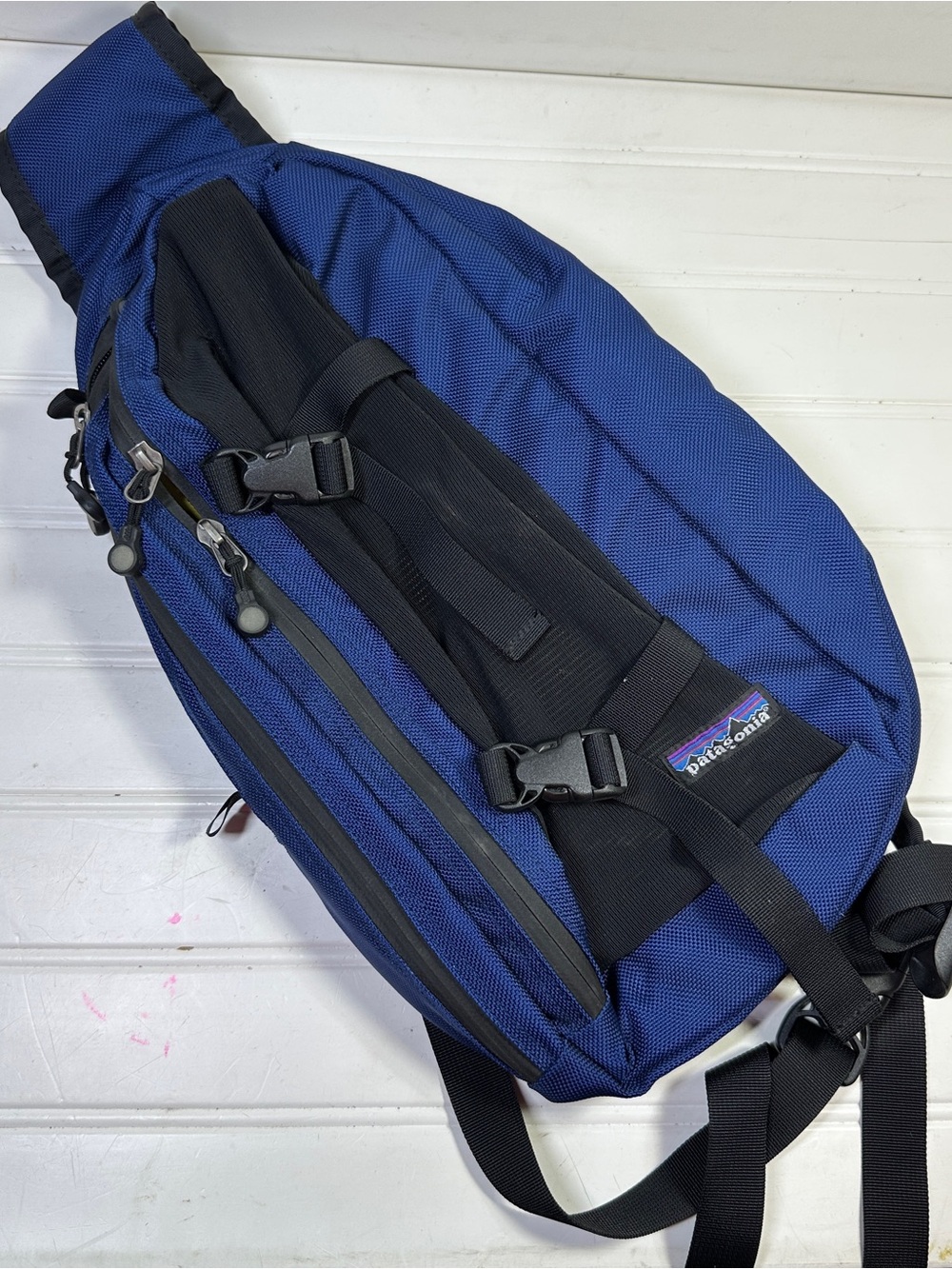 Vintage Patagonia 2004 Tech Sling Bag Y2K Blue Gorpcore Single Strap Backpack